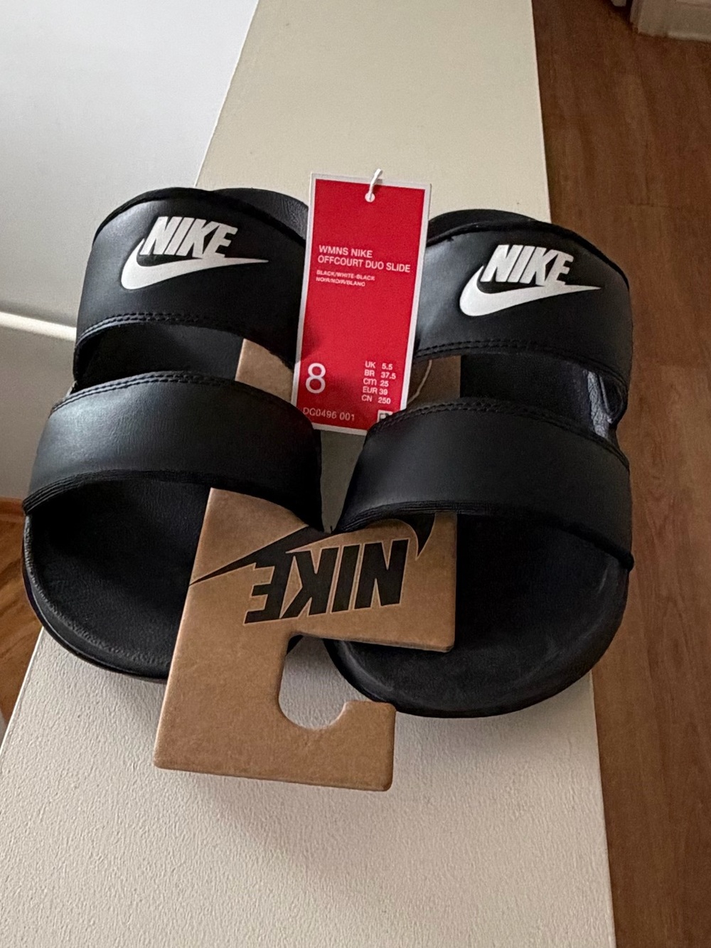 Brand new “Nike”(off court duo slide)slippers for women.Size-8,color-black 🖤 - Picture 8 of 8